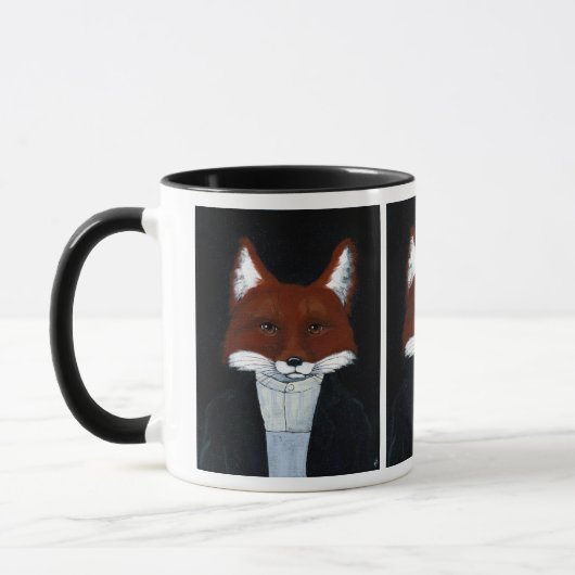 Cute Fox American Gothic spoit of its woodland nat Mok (Links)
