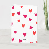 Cute fox and hedgehog teacher appreciation design kaart (Achterkant)