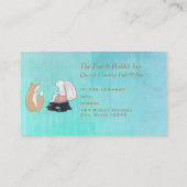 Cute Fox and Rabbit Woodland Creatures Tekening Visitekaartje (Achterkant)