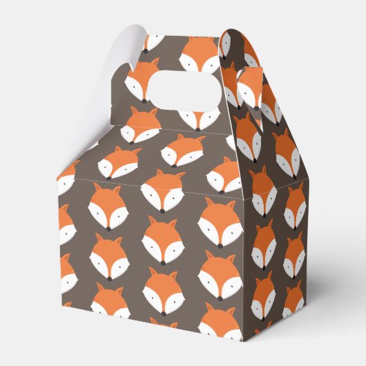 Cute Fox Animal Bedankdoosjes (Achterkant)