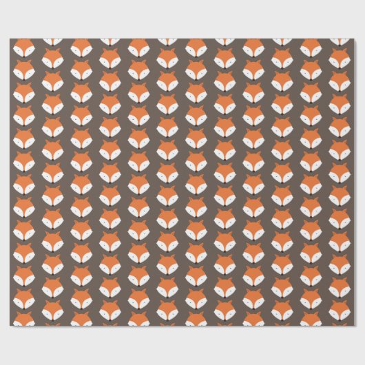 Cute Fox Animal Cadeaupapier (Vlak)