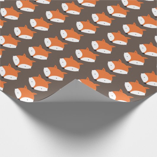 Cute Fox Animal Cadeaupapier (Hoek)