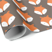 Cute Fox Animal Cadeaupapier (Rol Hoek)