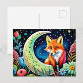 Cute Fox animal lovers Briefkaart (Voorkant / Achterkant)