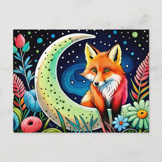 Cute Fox animal lovers Briefkaart (Voorkant)