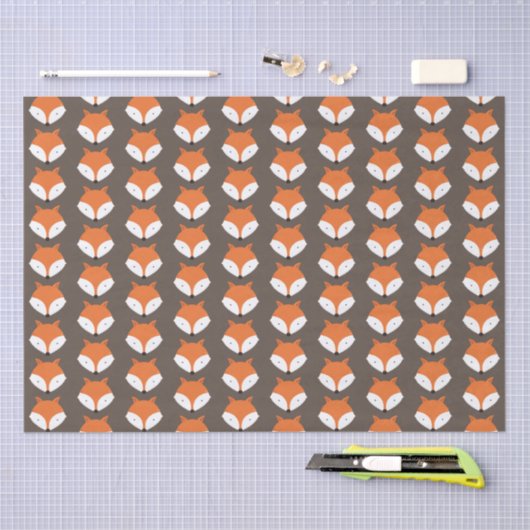Cute Fox Animal Tissuepapier (Craft)