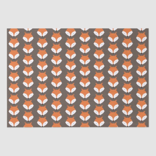 Cute Fox Animal Tissuepapier (Voorkant)