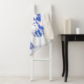 Cute Fox Animal Winter Snow Forest Blue Trees Sherpa Deken (In situ)