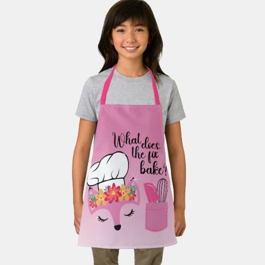 Cute Fox Apron Schort (Insitu)