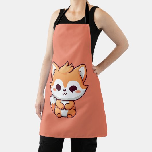 Cute Fox Apron Schort (Insitu)