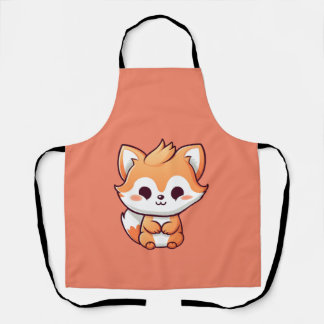 Cute Fox Apron Schort