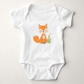 Cute Fox Baby Jersey Bodysuit (Voorkant)