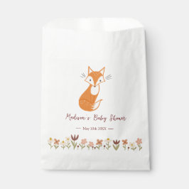 Cute Fox Baby shower Bedankzakje