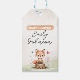 Cute fox baby shower  cadeaulabel