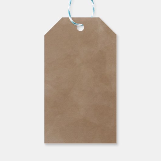 Cute fox baby shower  cadeaulabel (Achterkant)