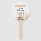 Cute fox baby shower  handwaaier (Voorkant)