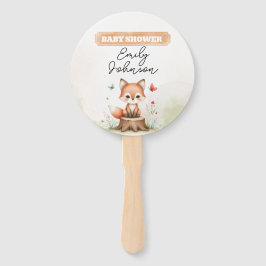 Cute fox baby shower  handwaaier