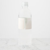 Cute fox baby shower  waterfles etiket (Achterkant)