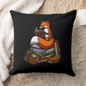 Cute Fox Book Reading Animal Kussen (Deken)