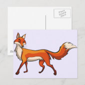 Cute Fox Briefkaart (Voorkant / Achterkant)