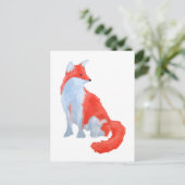 Cute Fox Briefkaart (Staand voorkant)