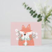 Cute Fox Briefkaart (Staand voorkant)