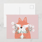 Cute Fox Briefkaart (Voorkant / Achterkant)