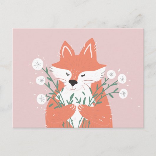 Cute Fox Briefkaart (Voorkant)