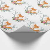 Cute Fox Cadeaupapier (Hoek)