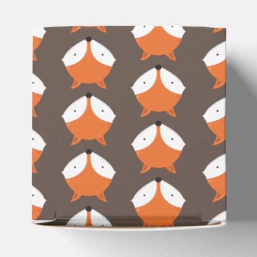 Cute Fox Cartoon Animal Bedankdoosjes (Bovenkant)