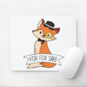 Cute Fox Clipart Oh voor Fox Sake epic Sarcastic Muismat (Met muis)