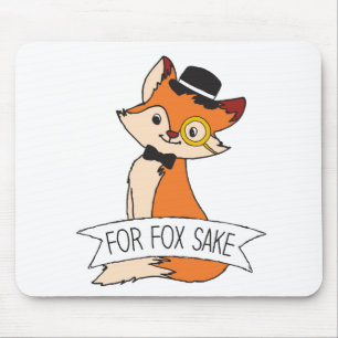 Cute Fox Clipart Oh voor Fox Sake epic Sarcastic Muismat