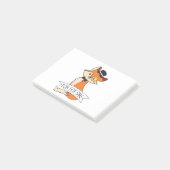 Cute Fox Clipart Oh voor Fox Sake epic Sarcastic Post-it® Notes (Schuin)