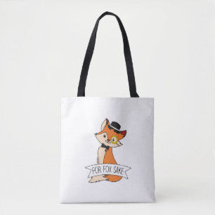 Cute Fox Clipart Oh voor Fox Sake epic Sarcastic Tote Bag