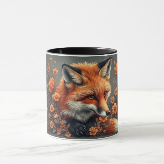 Cute Fox Coffee Mug – Woodland Animal Gift Mok (Midden)