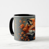 Cute Fox Coffee Mug – Woodland Animal Gift Mok (Voorkant links)