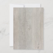 Cute Fox Cub Rustic Woodland Baby shower Kaart (Achterkant)