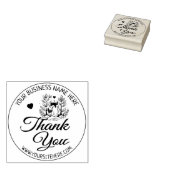 Cute Fox Custom Business Hartelijk dank, Rubber St Rubberstempel (Gestempeld)