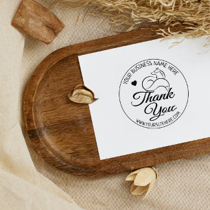 Cute Fox Custom Business Hartelijk dank Rubberstempel