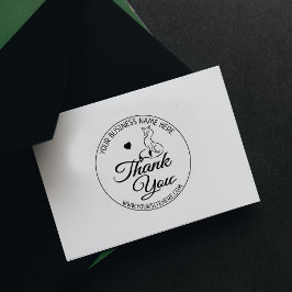 Cute Fox Custom Business Hartelijk dank Rubberstempel