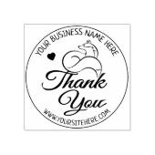 Cute Fox Custom Business Hartelijk dank Rubberstempel (Afrduk)