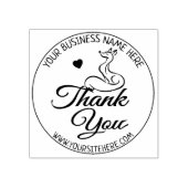 Cute Fox Custom Business Hartelijk dank Rubberstempel (Afrduk)
