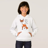 Cute Fox Design Hoodie voor kinderen (Voorkant volledig)