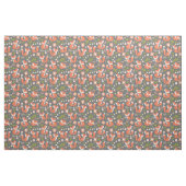 Cute Fox en Rustic Floral Fabric Stof (Yard (91,4 cm))
