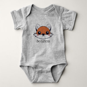 Cute Fox Face is nieuwsgierig Romper