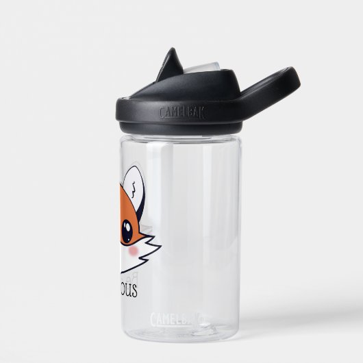 Cute Fox Face is nieuwsgierig Waterfles (Links)