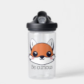 Cute Fox Face is nieuwsgierig Waterfles (Voorkant)