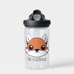 Cute Fox Face is nieuwsgierig Waterfles