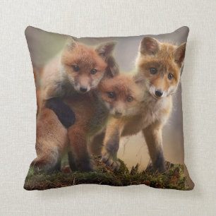 Cute Fox Family Kussen