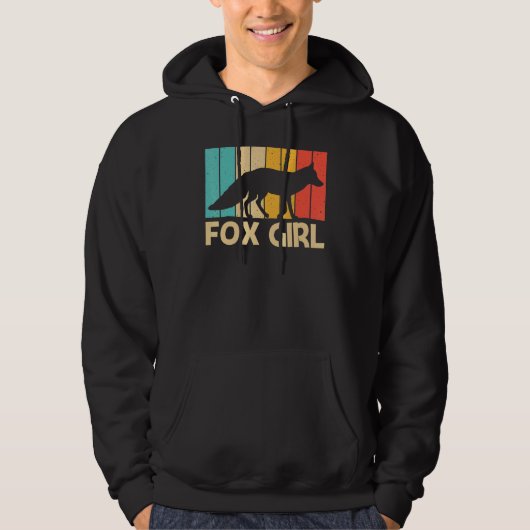 Cute Fox For Girls Kids Fennec Fox   Arctic Forest Hoodie (Voorkant)